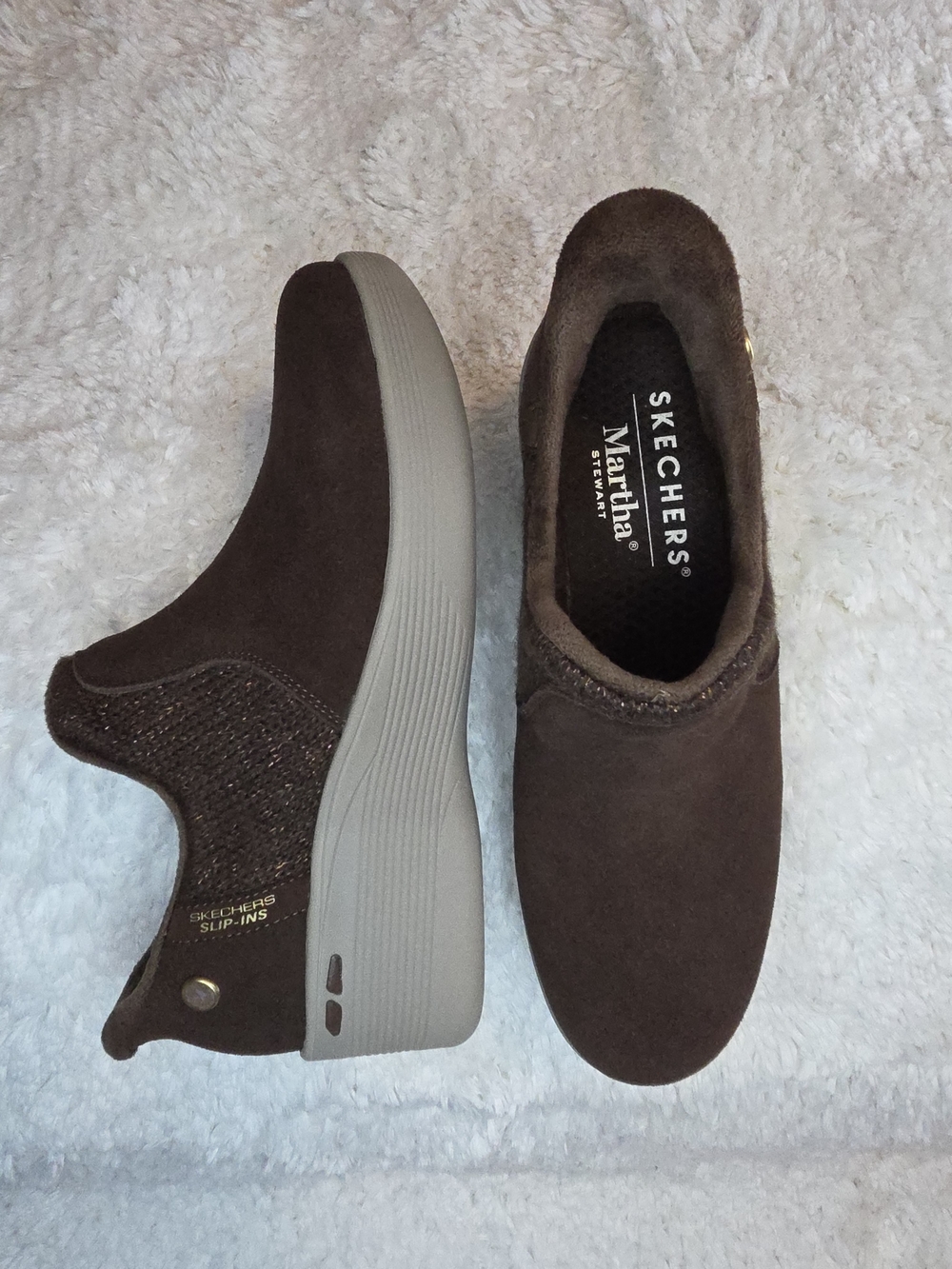 Skechers Women's 8 Pier-lite -Lovely Autumn Martha Stewart-Hands Free Slip-ins